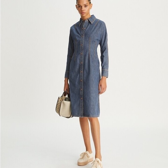 Tory Burch Denim Shirtdress